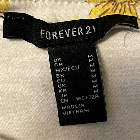 Forever 21 Fall Sunflower Button Front Skirt Size Medium - Picture 6 of 7